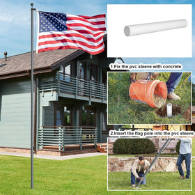 FFILY aluminum pole section showing rugged, corrosion-resistant construction