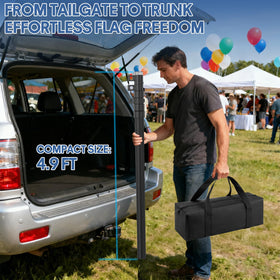 FFILY dedicated storage bag keeps all components organized for travel