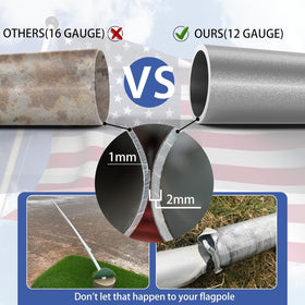 FFILY flag pole pulley truck for smooth flag changes