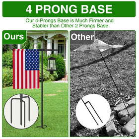 FFILY four prong base anchors stand securely in lawn