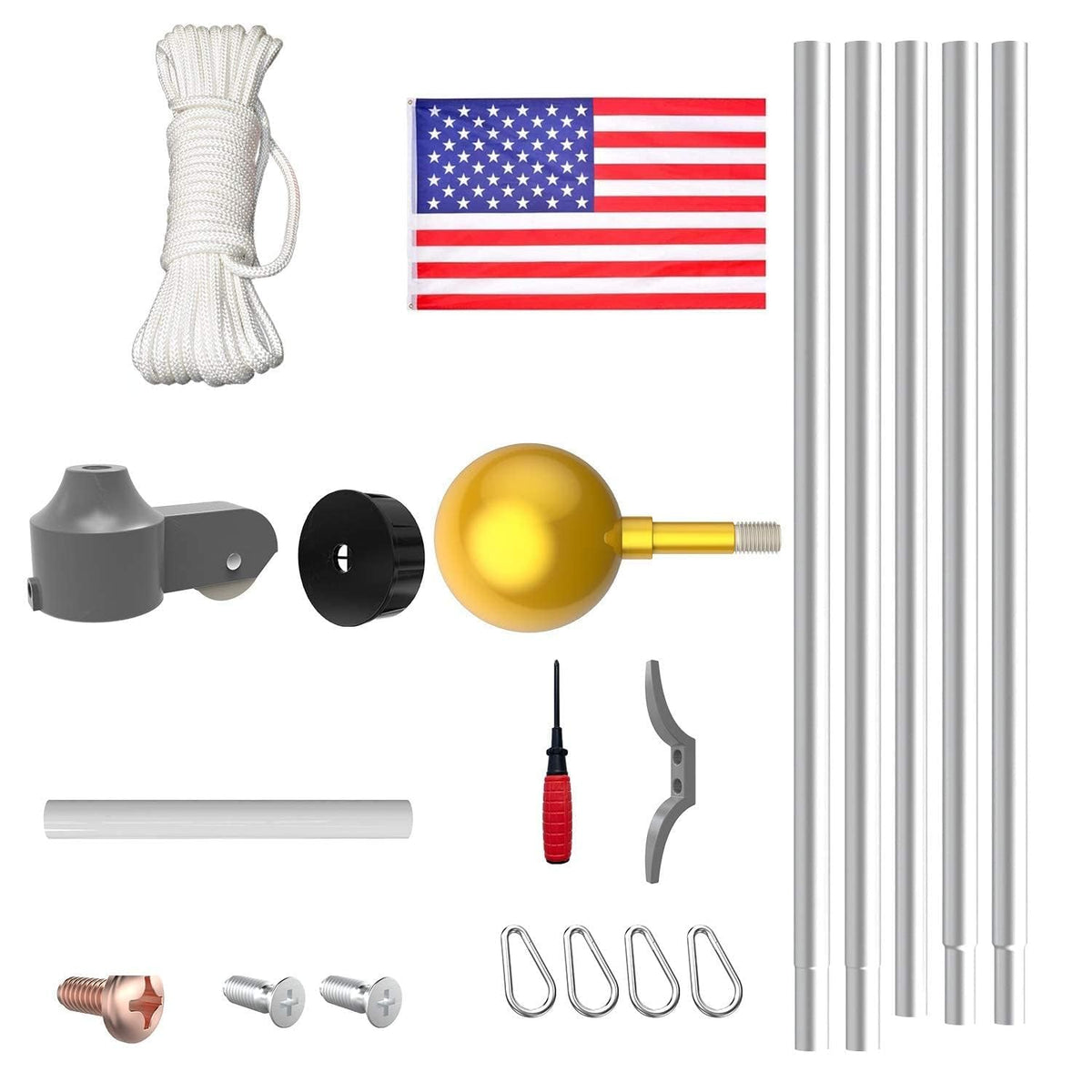 FFILY ground-installation kit provides secure setup in any yard.