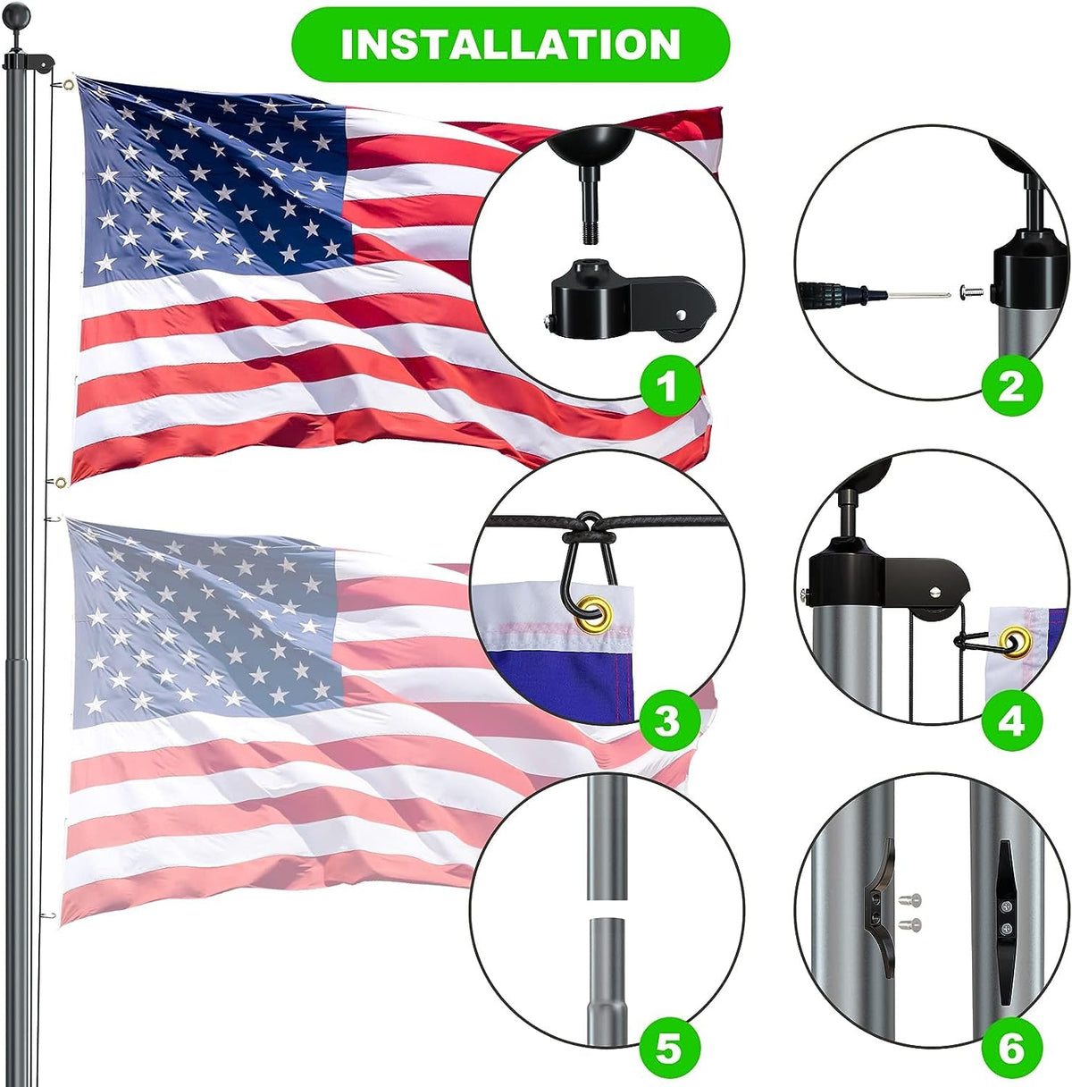 FFILY pulley truck and rope assembly supports smooth operation.