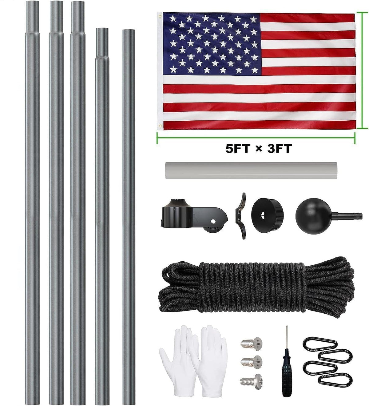 FFILY PVC ground sleeve supports secure in-ground installation