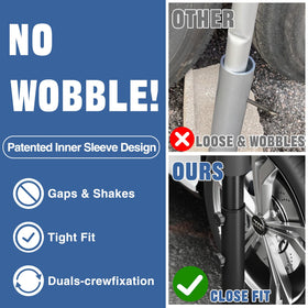 FFILY tire mount base closeup highlights secure, tool-free setup