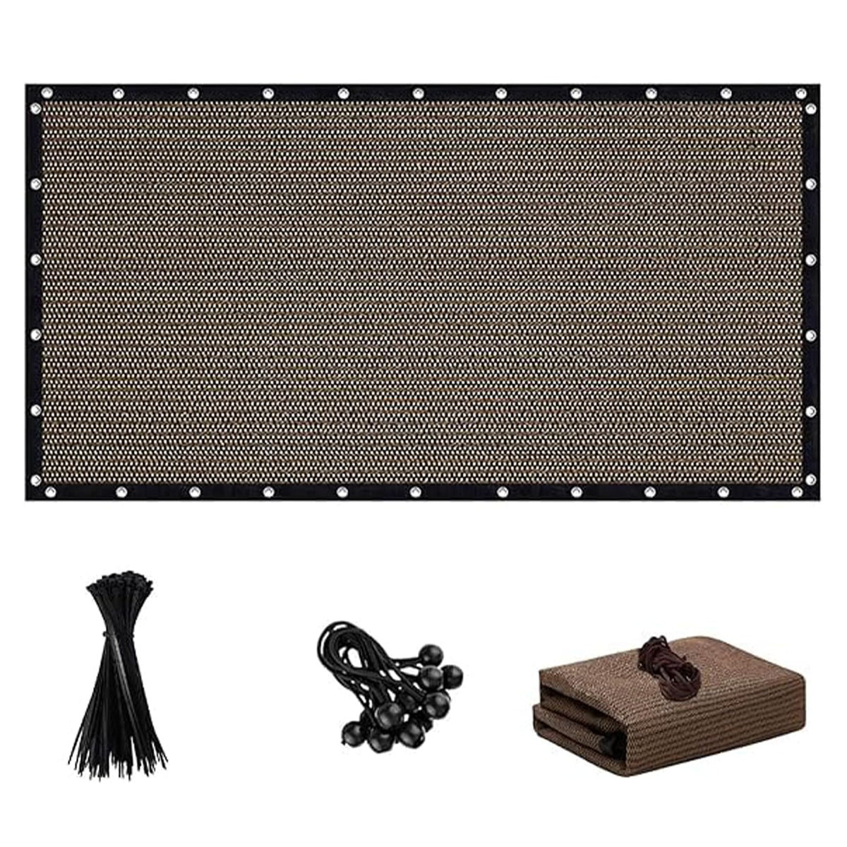 FFKQBH sun shade cloth with grommets for breathable outdoor shade.