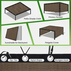 FFKQBH weather-resistant shade cloth with fade-proof fabric in outdoor setting