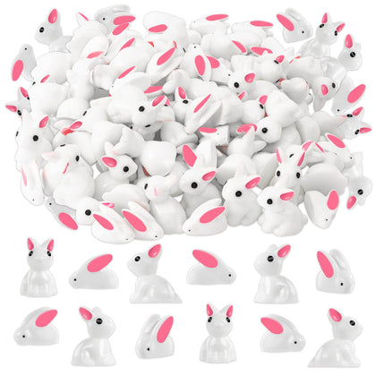 FFNIU miniature rabbit figurines for garden decor and tiny landscapes