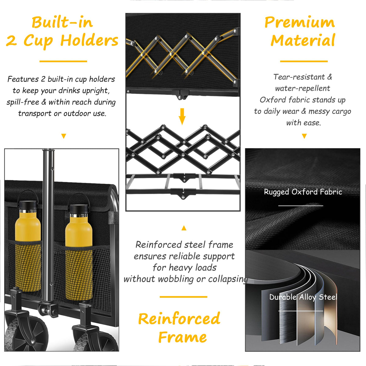 FFQ wagon suitable for groceries and camping use cases