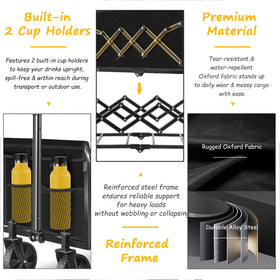 FFQ wagon suitable for groceries and camping use cases