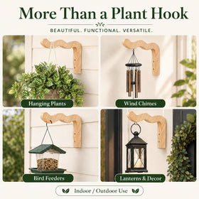 FGSAEOR indoor-outdoor hooks include hardware for a clean, quick installation.