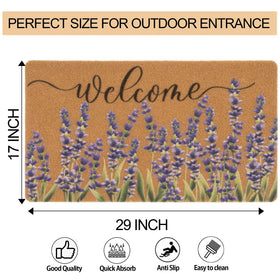 Coir texture of FGSS mat traps dirt, keeping patio clean and inviting.