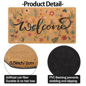FGSS Doormat with non slip backing keeps floors safe.