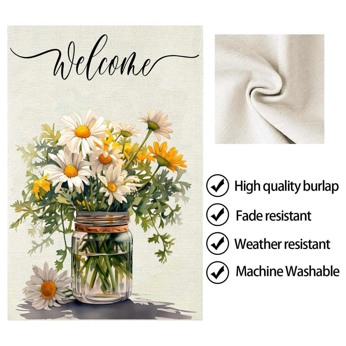 FGSS welcome flag, perfect for patios and verandas during summer and fall.