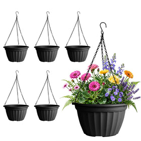FGstyle 6-pack hanging planters in 8-inch size for indoor or outdoor decor.