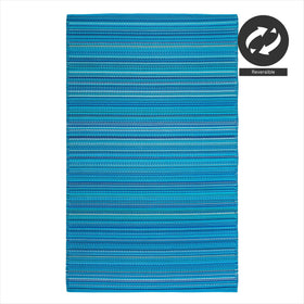 FH Home rug with corner loops for anchoring during windy conditions.