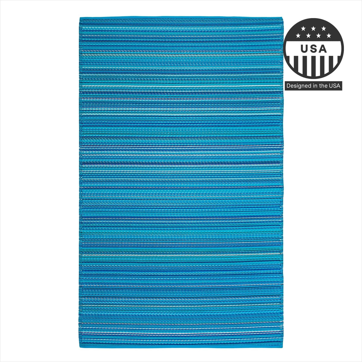 FH Home Outdoor Rug Reversible offers two looks in one durable weave