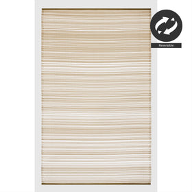FH Home reversible outdoor rug showing two looks for versatile spaces.