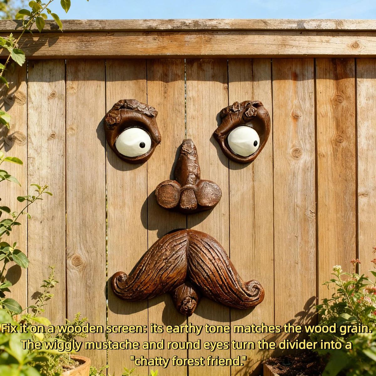 FHNQRQN flexible installation tree face decor allows adjustable eye and mouth spacing.