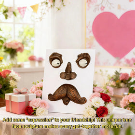 FHNQRQN garden tree face decor adds character to trees of various sizes.