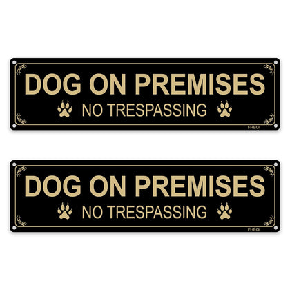 FHEGI No Trespassing sign on aluminum boosts property security and curb appeal.