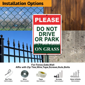 FHEGI Pre-drilled holes enable quick mounting on fences, posts, or walls.