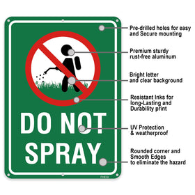 FHEGI reflective aluminum sign enhances nighttime visibility and warning clarity.