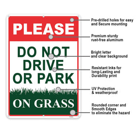 FHEGI Rust-free aluminum yard sign, 14x10 inches, durable outdoors.