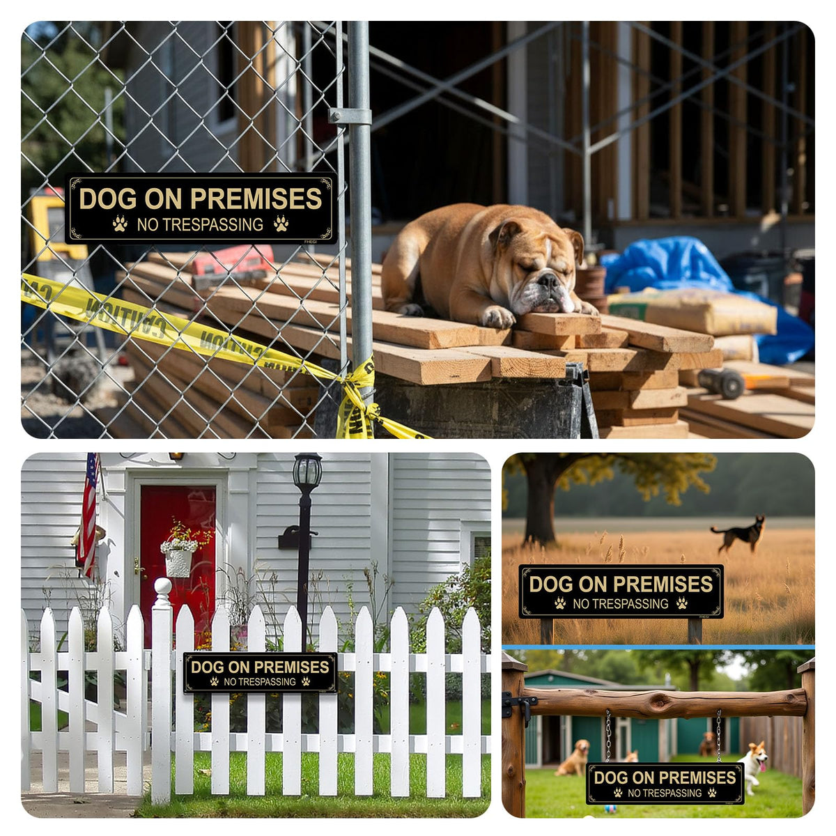 FHEGI Dual-pack outdoor signs provide flexible property labeling options.