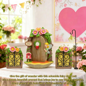 FHNQRQN Fairy Door kit-complete offers a ready-to-use decorative solution.