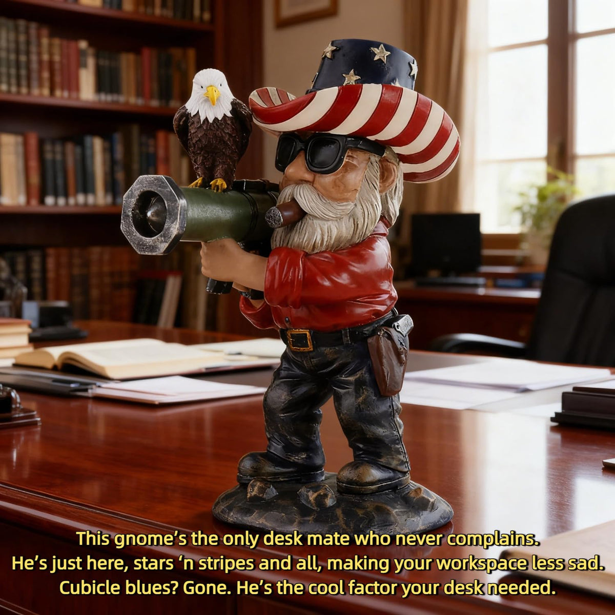 FHNQRQN resin gnome outdoor durable for seasonal use.