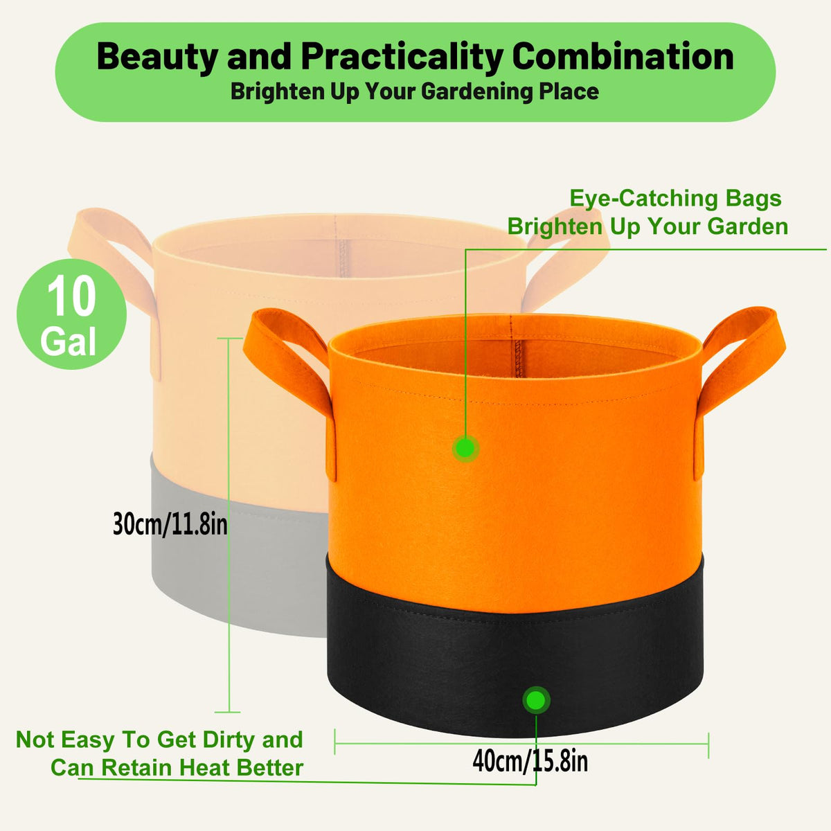 Fhyisble breathable design promotes air pruning and healthy roots.