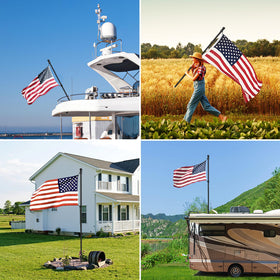 FIASON flag kit includes everything needed for easy outdoor setup