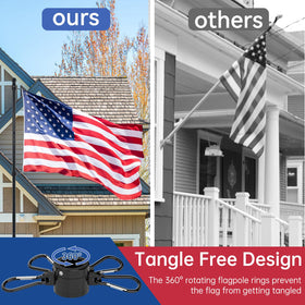 FIASON weather-resistant flag pole stands up to outdoor conditions with durability.