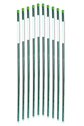 FiberMarker 36-inch dark-green driveway marker provides nighttime visibility for driveways.