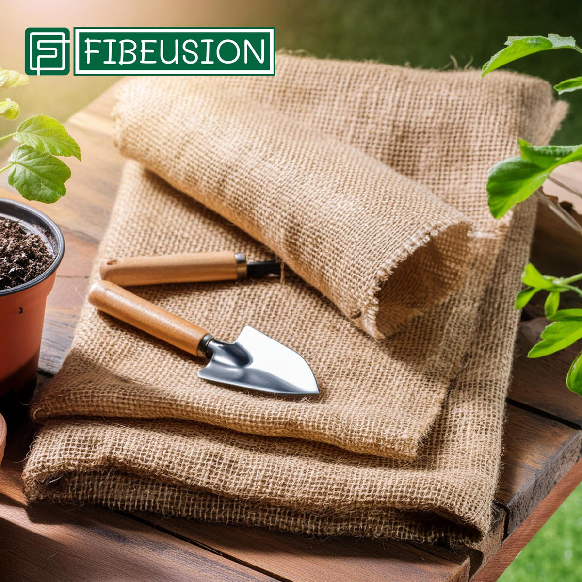 FIBEUSION Burlap Nursery Decor setup demonstrates versatility for decor and crafts.
