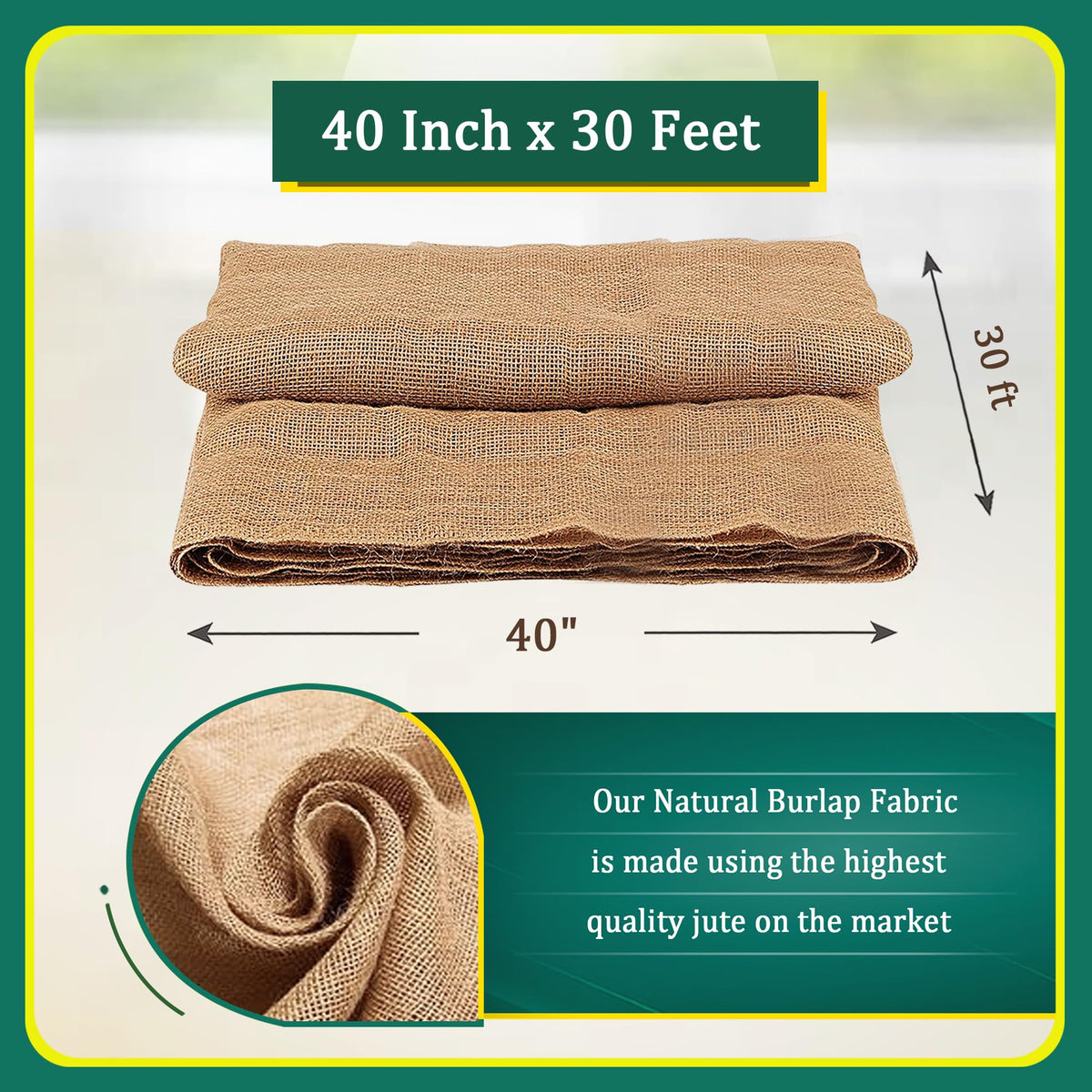 FIBEUSION Burlap Weed Barrier application demonstrates breathable ground cover.