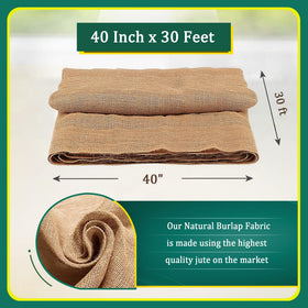 FIBEUSION Burlap Weed Barrier application demonstrates breathable ground cover.