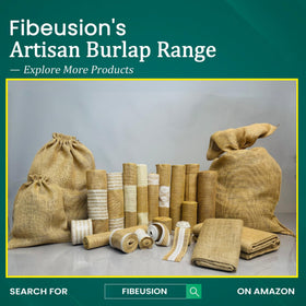 FIBEUSION Burlap Steam wrinkle-friendly fabric ready for quick touch-ups.