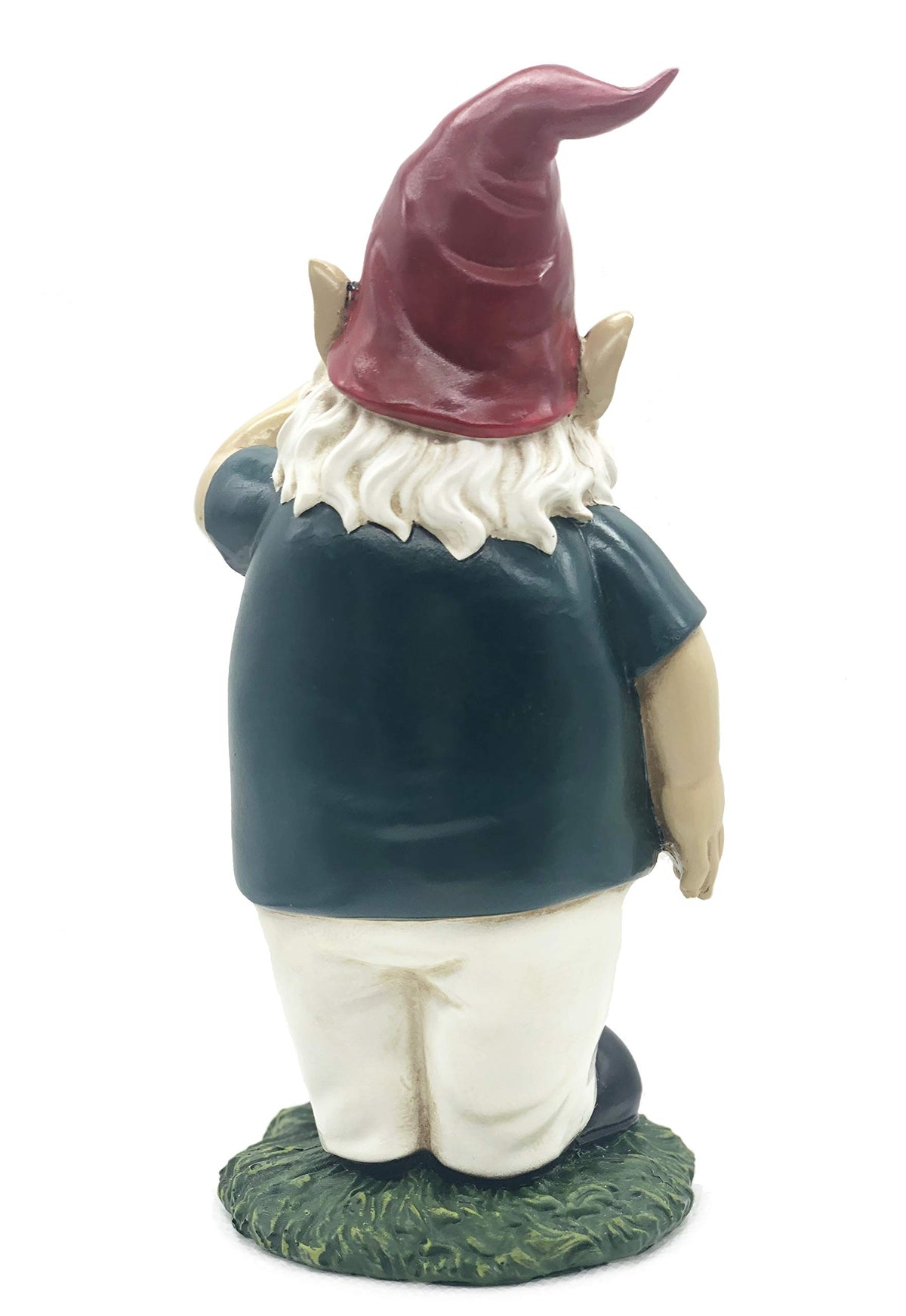 FICITI Smoking Gnome weatherproof-polyresin proves durable for all-weather placement.