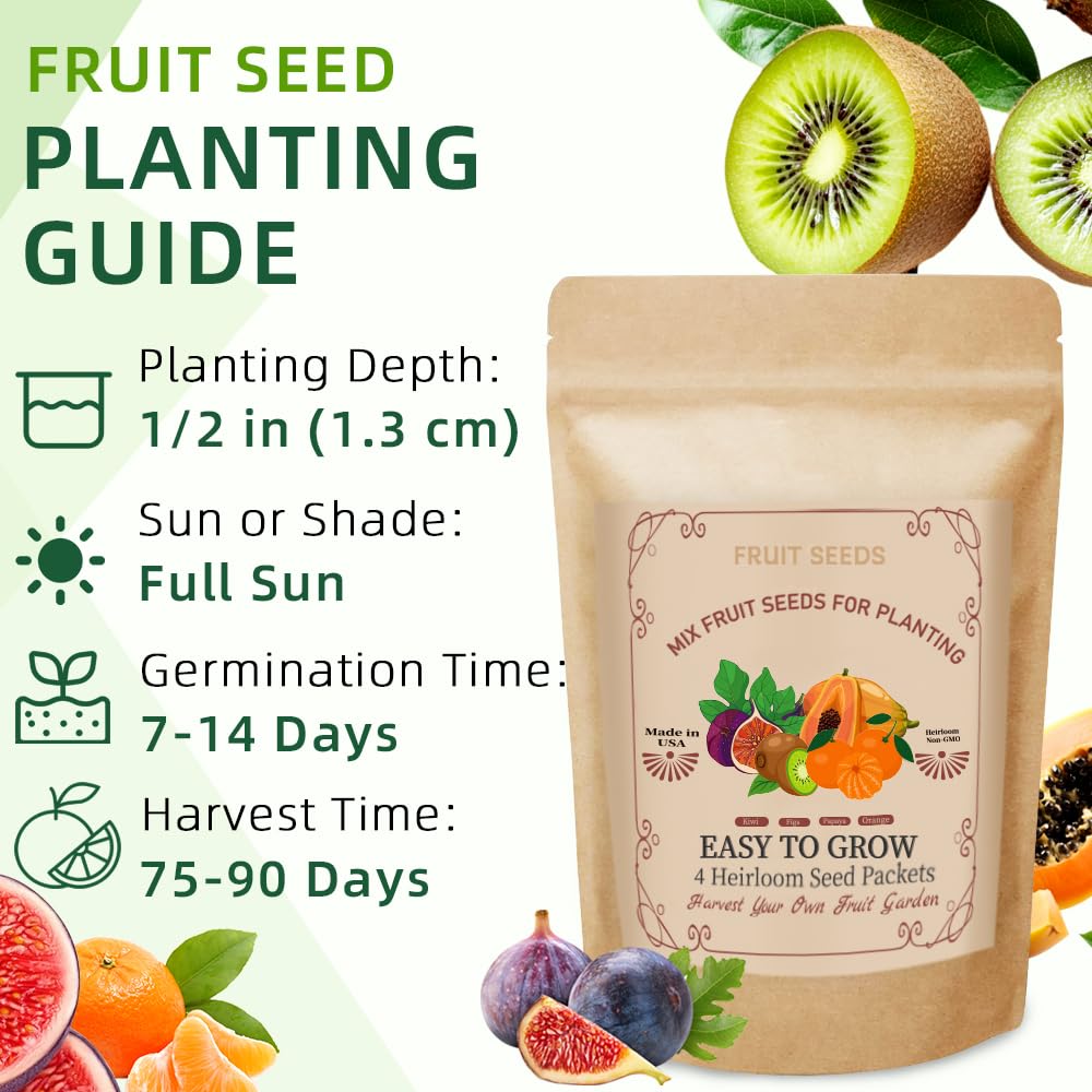 Ficoszo papaya seeds packaging guides direct sowing for quick sprouts
