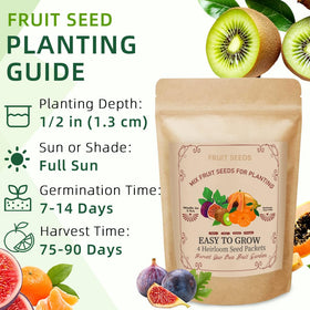 Ficoszo papaya seeds packaging guides direct sowing for quick sprouts