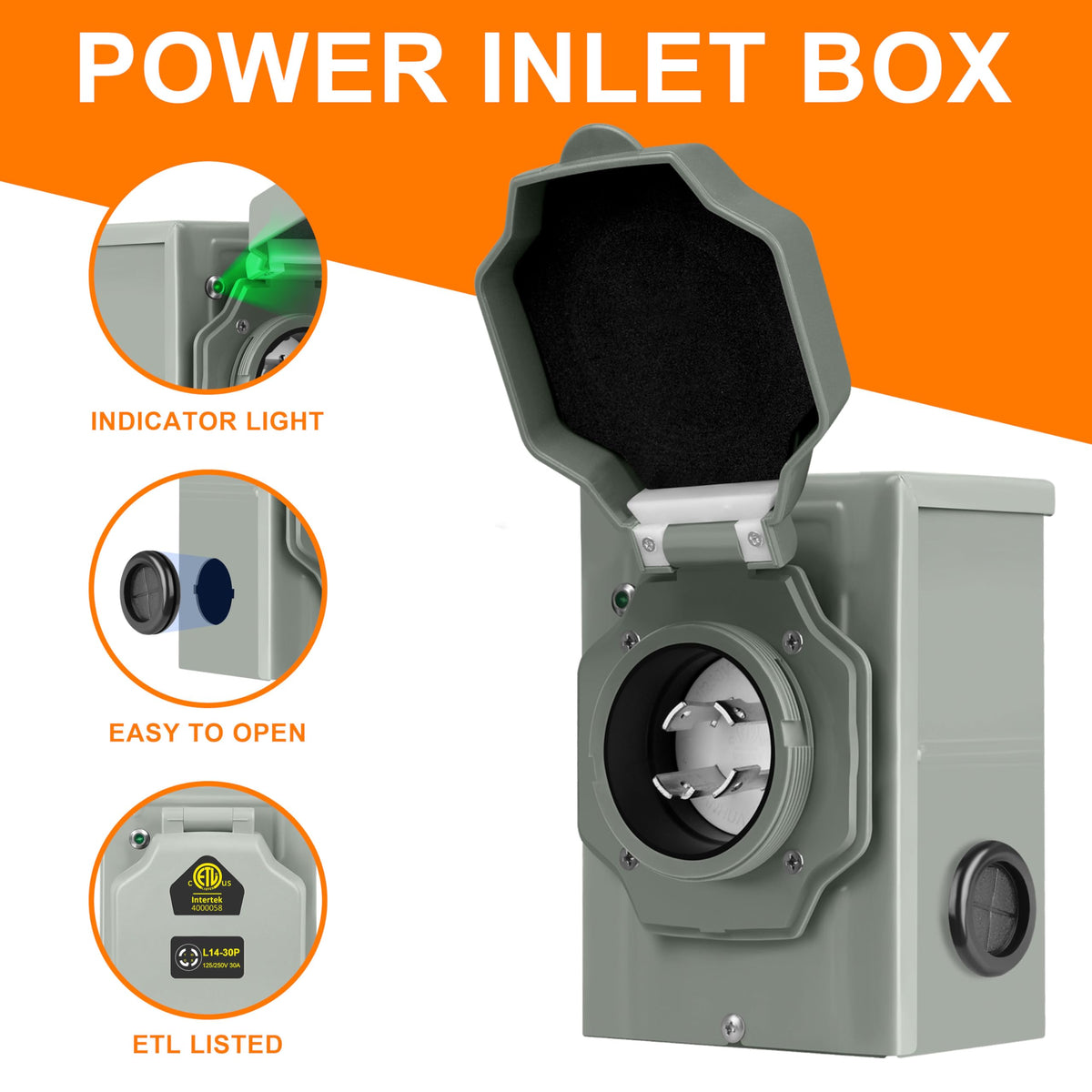 Ficstar 125 250V cord up to 7500W for home or site power