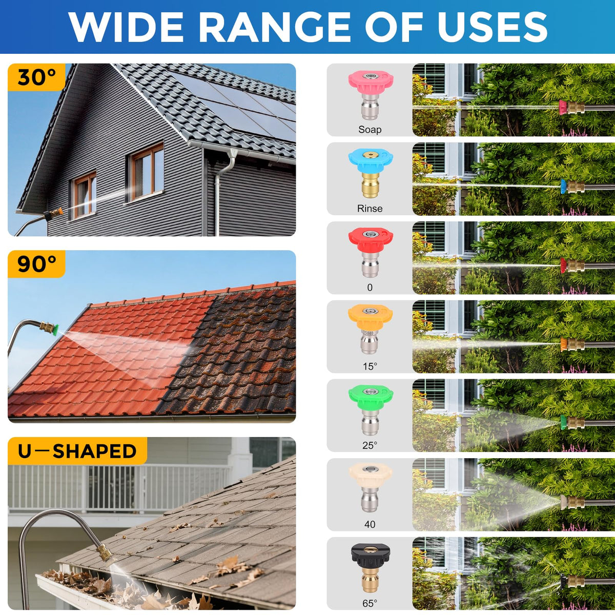 FIDISP extension pole three-angle design enables versatile exterior cleaning