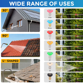 FIDISP extension pole three-angle design enables versatile exterior cleaning
