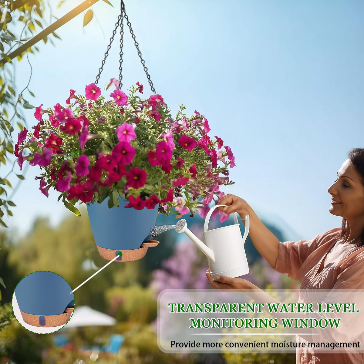Fielda durable plastic construction with 4mm walls resists fading for year-round use.