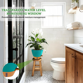 Fielda modern turquoise design complements homes and workplaces.