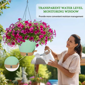 Fielda rust-proof metal chains provide durable outdoor-ready hanging.