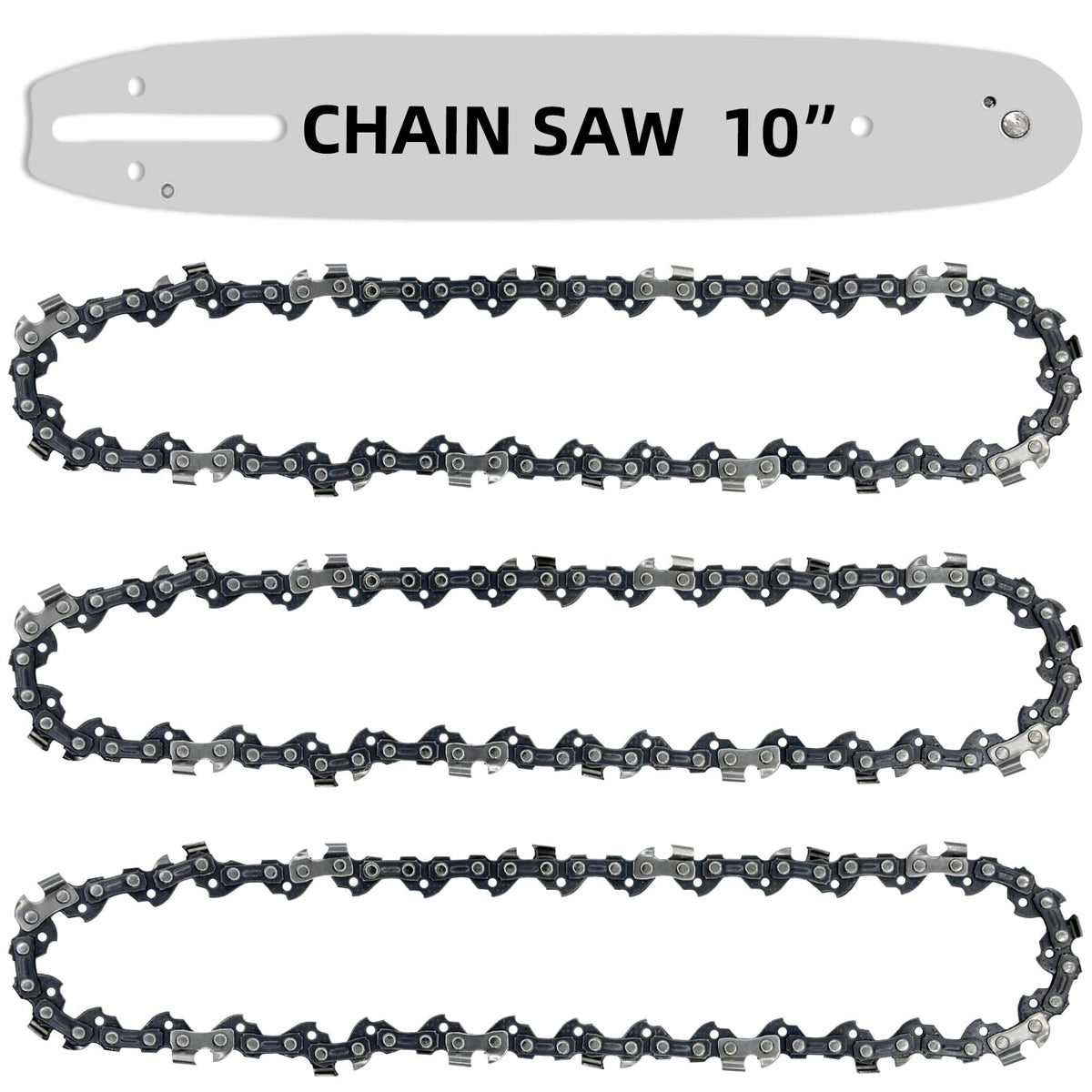 Fifchall 10-inch chain set with bar for reliable cutting
