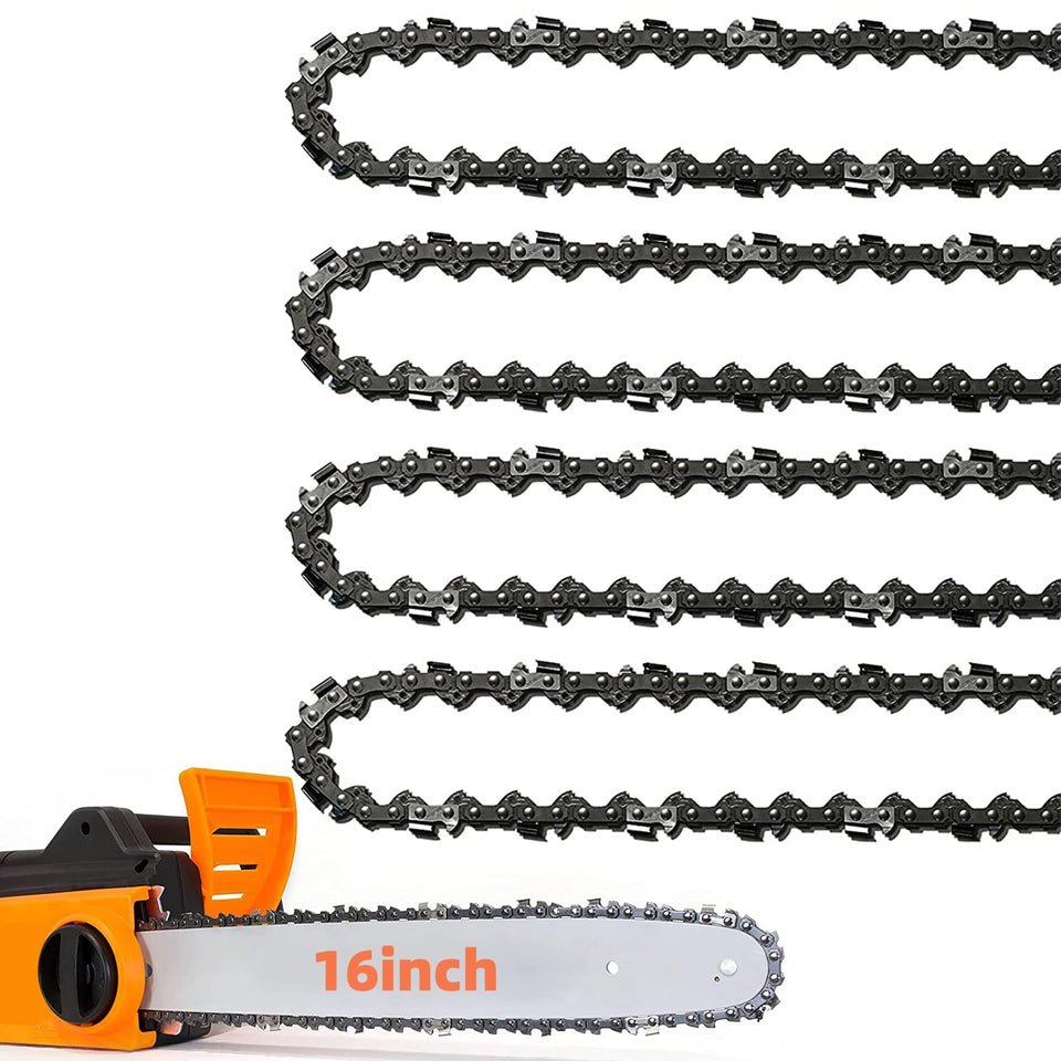 Fifchall 4pack 16inch chainsaw chain ready for fast, easy replacements.