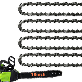Fifchall 4-pack 18-inch chainsaw chain for replacement and quick fit.